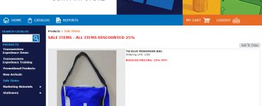 Blue Messenger Bag